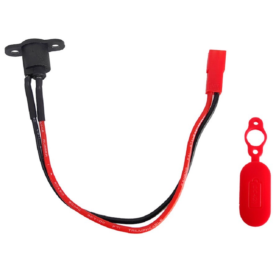 Accesorios para scooter eléctrico Xiaomi M365, puerto de carga, puerto de carga, cubierta impermeable de silicona, juego completo