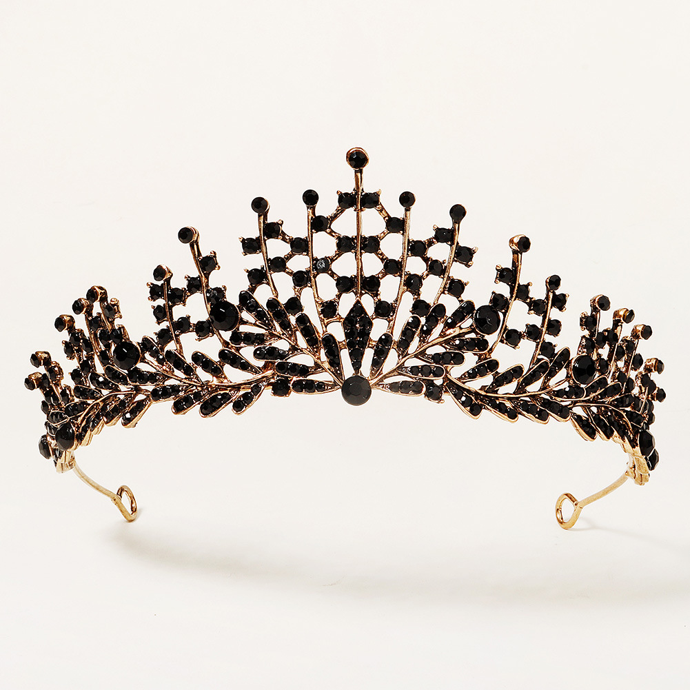 European And American Wedding Rhinestone Headband Crown Prom Party Dress Headdress Retro High-end Fairy Crystal Bridal Crown