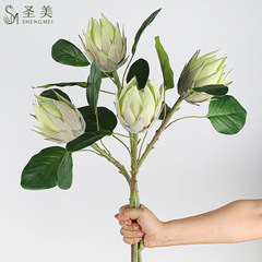 帝王花単枝植毛帝王花トランペット帝皇蘭結婚祝い装飾生け花アクセサリー偽花束
