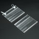 Supermarket price tag transparent mesh basket PVC tag double ear tag hook label price tag display card