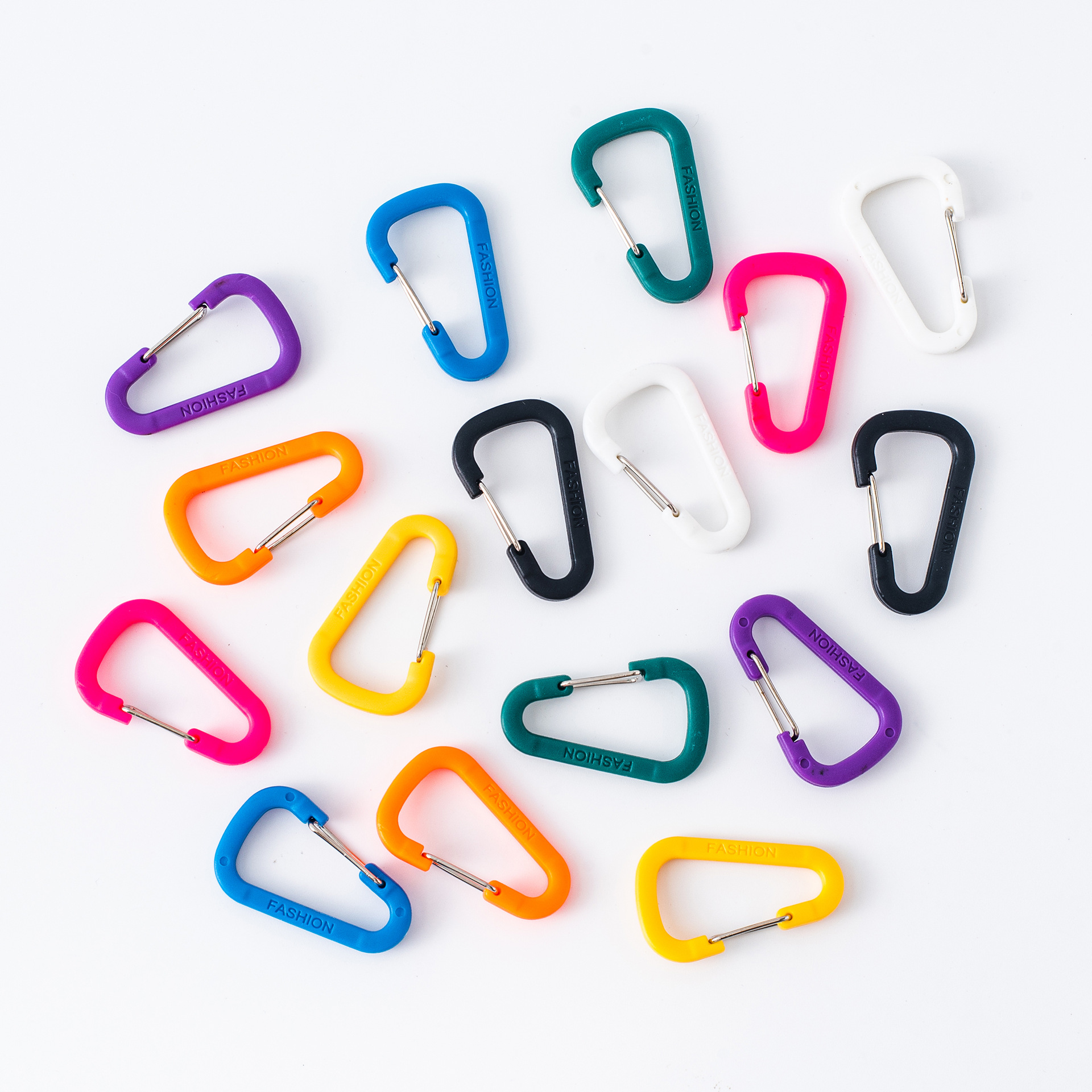 D-shaped plastic hiking backpack buckle, colorful decorative buckle for bags and suitcases, DIY clothing accessories.