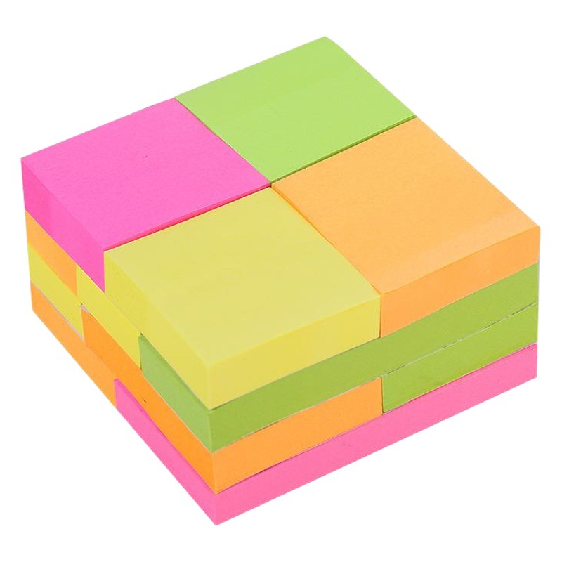 Shengshu 3*3 notas adhesivas autoadhesivas de múltiples especificaciones, notas adhesivas lindas para estudiantes con formas especiales, se pueden usar N veces para pegar en las pegatinas creativas del manual