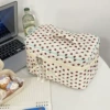 Red cosmetic bag, strawberry