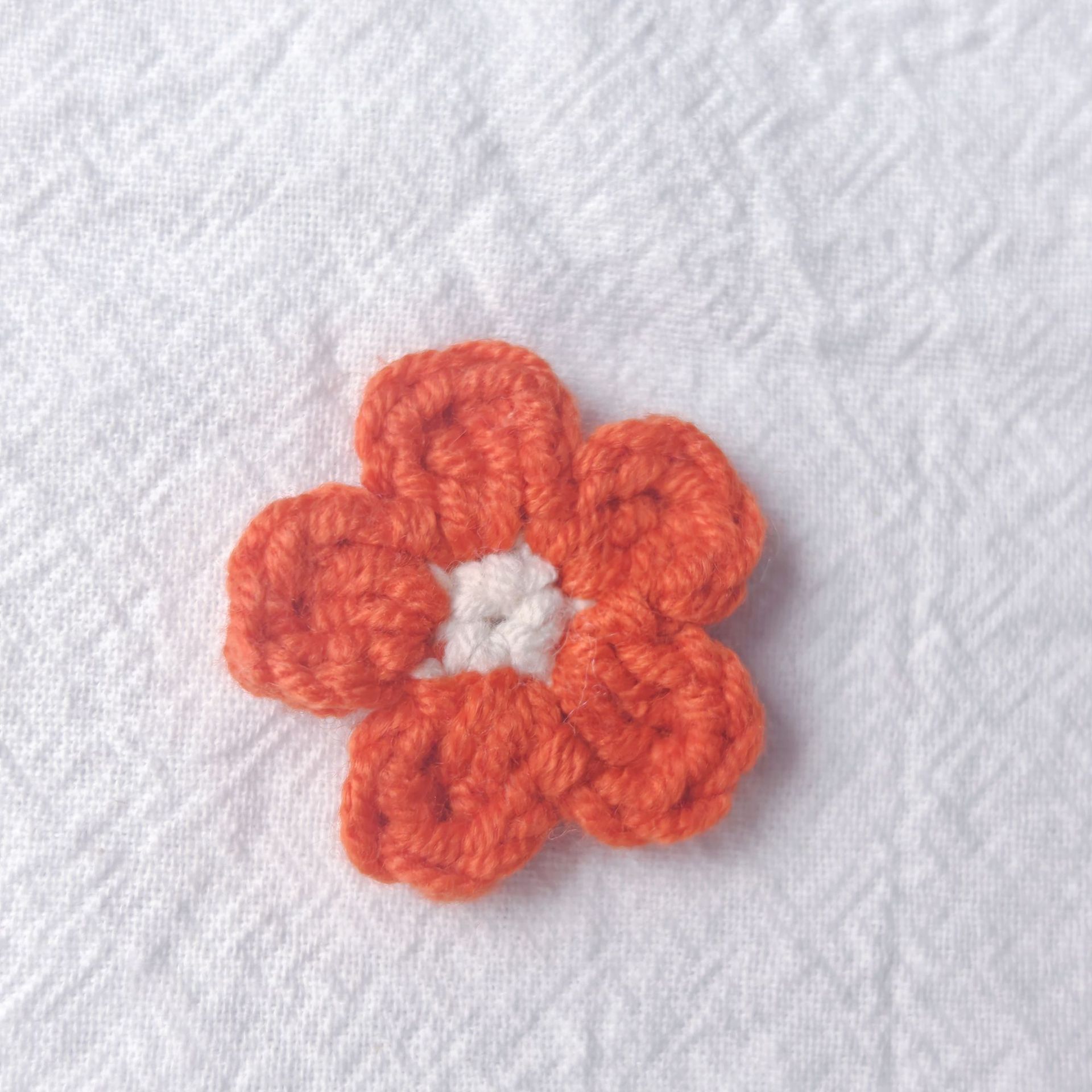 3cm 오렌지색 작은 꽃-5