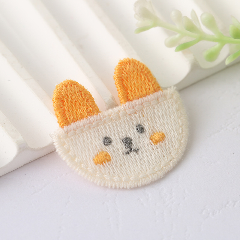 新しい刺繍布ステッカー漫画ウサギ刺繍ステッカー幼児と子供服アクセサリー装飾ステッカー韓国パッチステッカー卸売|undefined