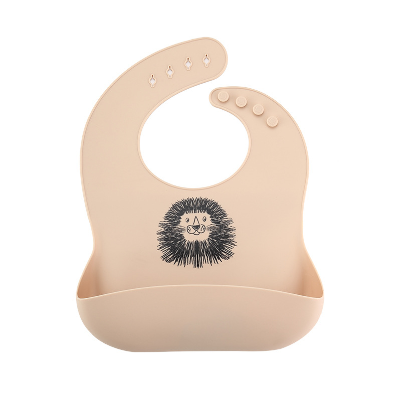 Babero de Silicona para Bebé de Silicona Alimentaria, Impermeable, Resistente a Manchas, para Alimentación Infantil