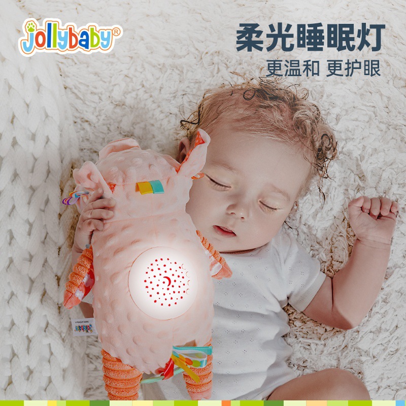 (2개) JOLLYBABY 소리와 가벼운 편안함 인형 수면 유물 별빛 프로젝션 음악 장난감 01