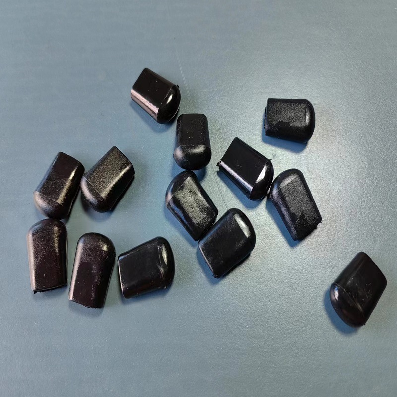 3*7扁铁套 碗架脚套 扁铁防滑套 碗碟架脚套 碗碟架塑料配件