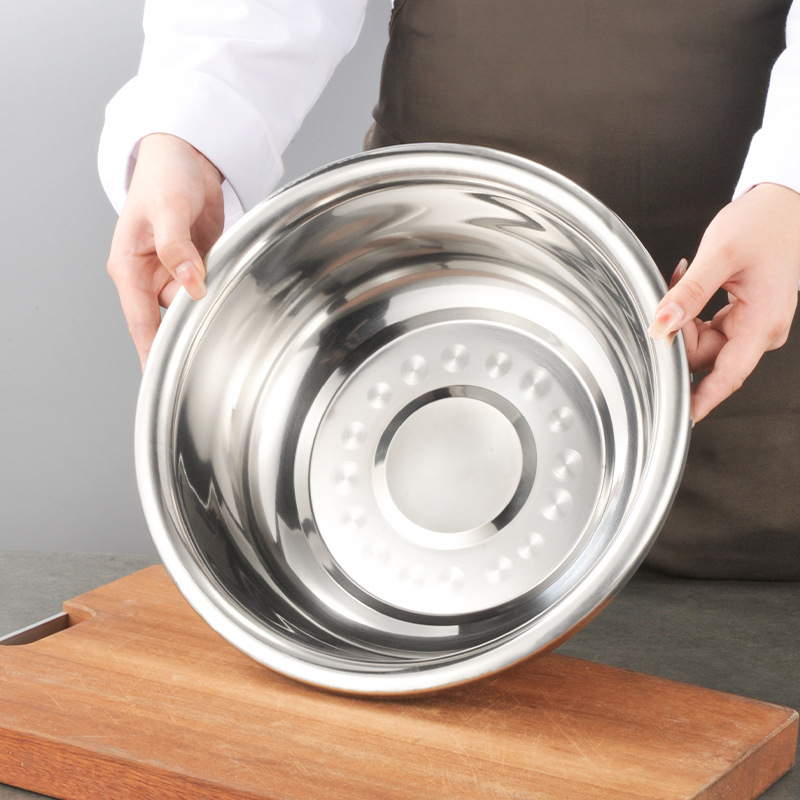 Fregadero de Acero Inoxidable al por Mayor, Fregadero para Sopa Reforzado con Borde Elevado, Fregadero de Cocina para Mezclar, Venta Directa de Fábrica, Logotipo Impreso, Lavabo Doméstico