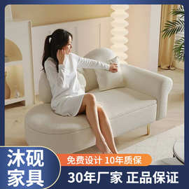 小户型升级可储物贵妃榻沙发欧式躺椅服装店休息区网红脚踏沙发