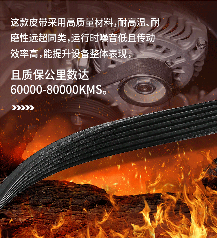 [Cross-Border Supply] 6Pk1050 Car Belt Suitable for Audi A3 Volkswagen Golf V