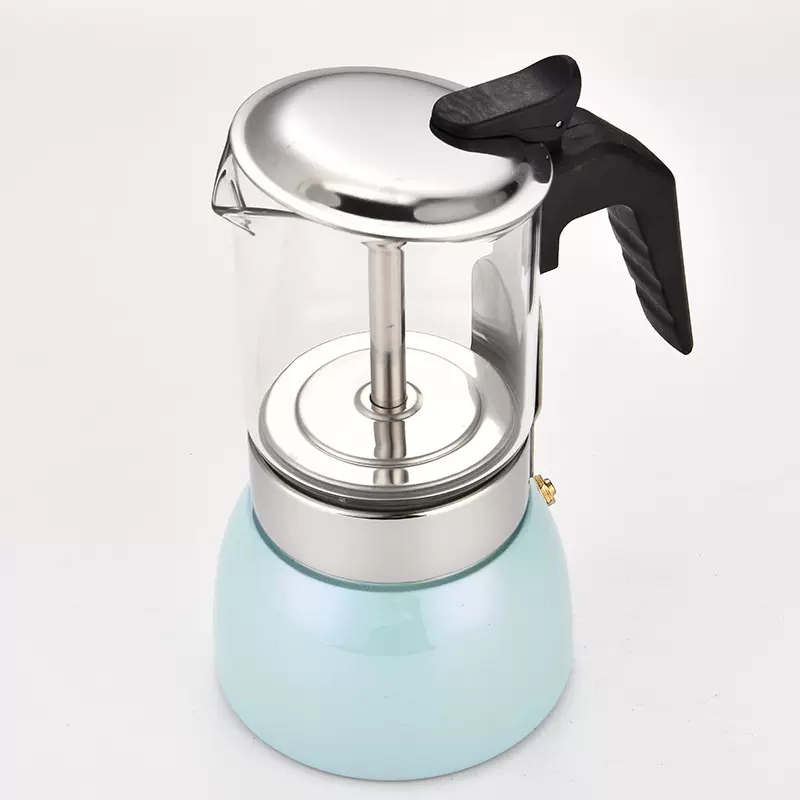 厂家加工不锈钢玻璃咖啡壶摩卡壶可用电热炉手冲壶简约设计家用