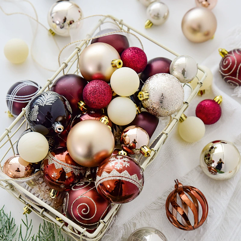 Painted Christmas decorations, pendant, Amazon, champagne color