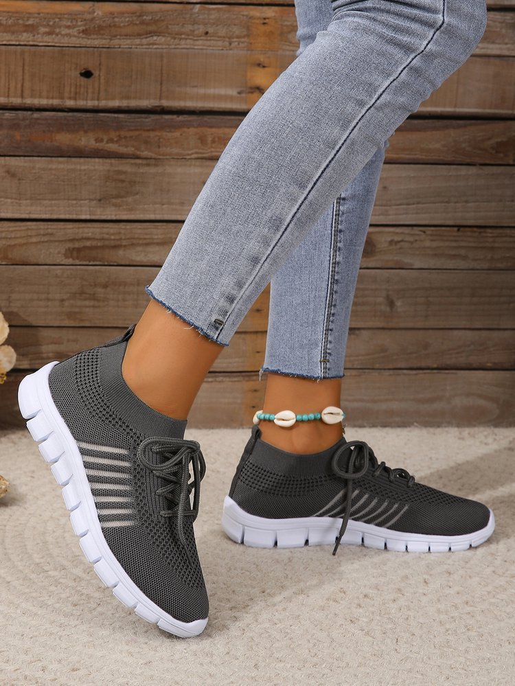 Women's Basic Solid Color Round Toe Sports Shoes display picture 4