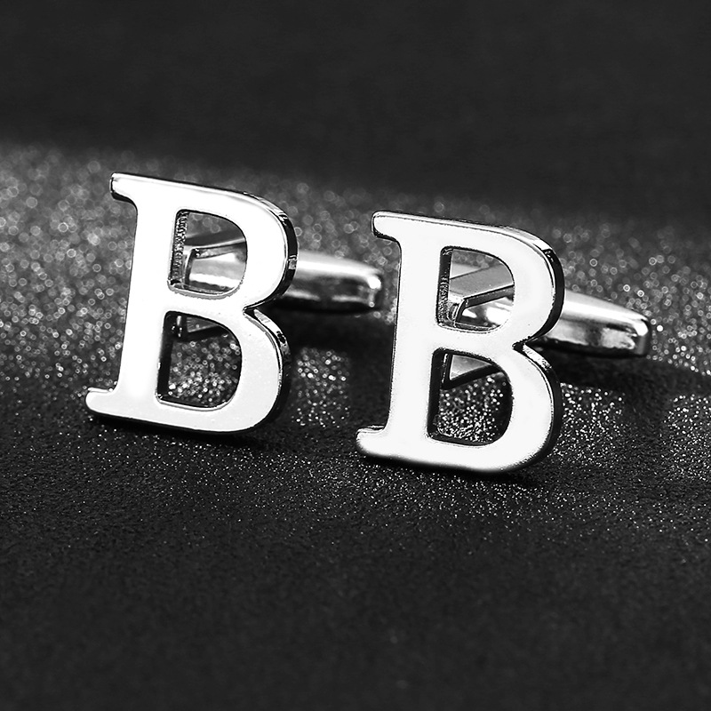 Simple Style Letter Iron Plating Unisex Cufflinks display picture 2