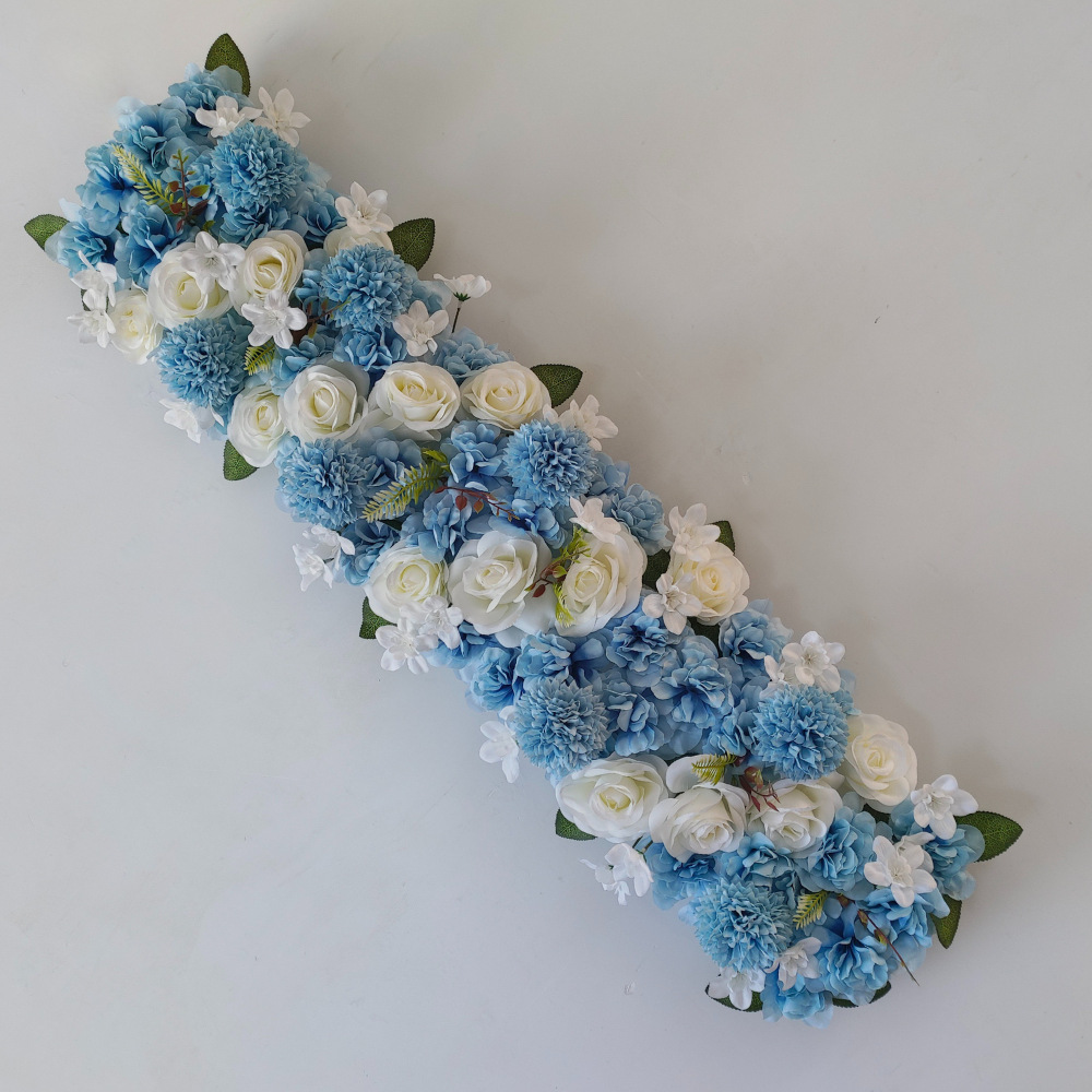 1m hilera de flores artificial hilera de suelo hilera de flores decorativa hilera de flores arco de boda flores decorativas hilera de flores largas hilera de rosas de boda