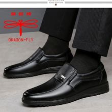 蜻蜓牌正品男鞋新款男士商务休闲防滑软底中老年爸爸皮鞋男