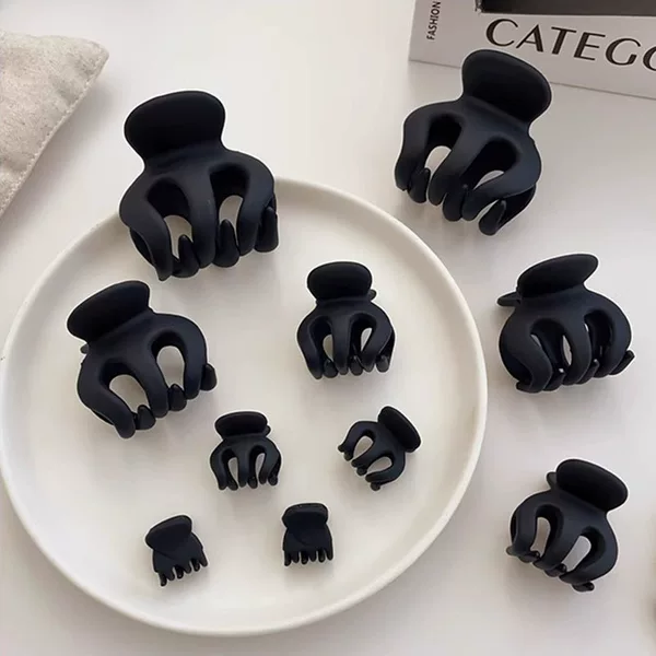 Pumpkin Small Claw Clip 2025 New Large Bun Hairpin High Ponytail Fixing Tool Princess Hair Small Claw Clip