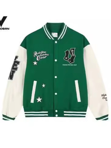 Cross-border autumn and spring jacket for men—trendy brand baseball uniform hoodie, stylish and sporty, dropshipping available.