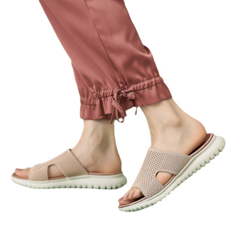 H1109-A9 europeo y americano nuevo 2024 deportes MD casual sandalias de las mujeres color sólido cómodo más tamaño sandalias al por mayor