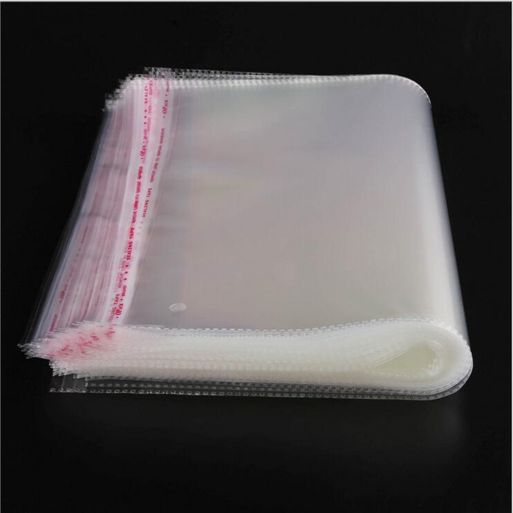 透明塑料袋不干胶自粘袋自封印刷包装袋平口袋OPP透明自批发