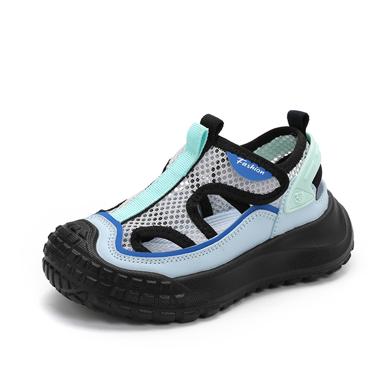 Hombres y niñas sandalias deportivas de verano 2025 nuevos zapatos de playa de malla transpirables zapatos casuales huecos para niños image 5
