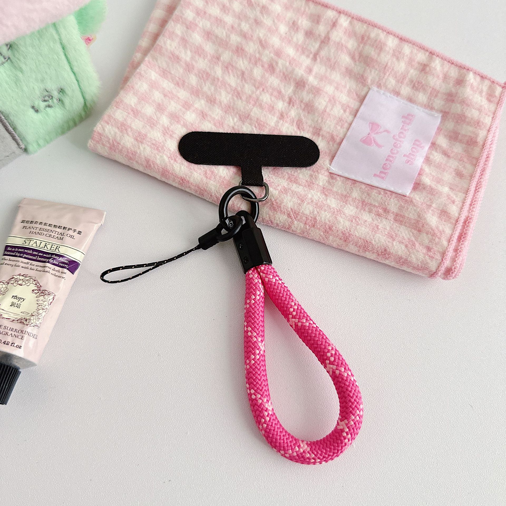 Teléfono móvil de nylon tejido corto con clip multifuncional bolso portátil colgante accesorios colgante universal