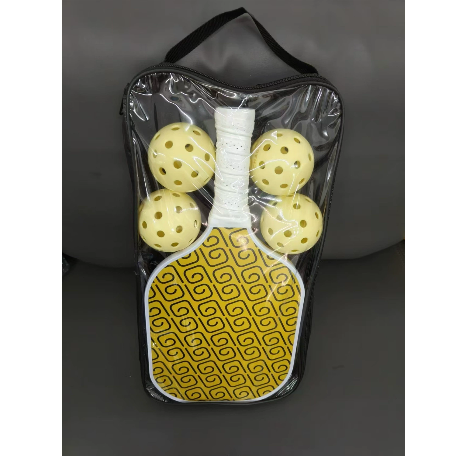 Пик ракетка набор сумка для хранения одна сумка на молнии прозрачный спортивный рюкзак из стекловолокна Pickleball