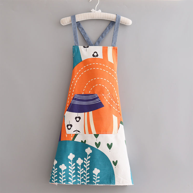 코튼 캔버스 크로스 벨트-꽃과 잔디