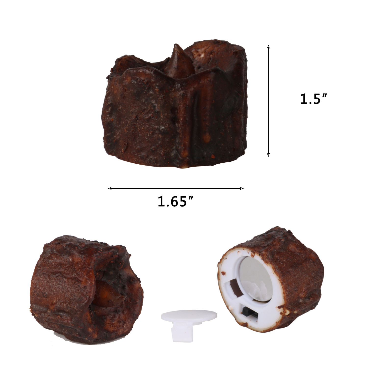 갈색과 검은색 왁스 껍질 - 눈물