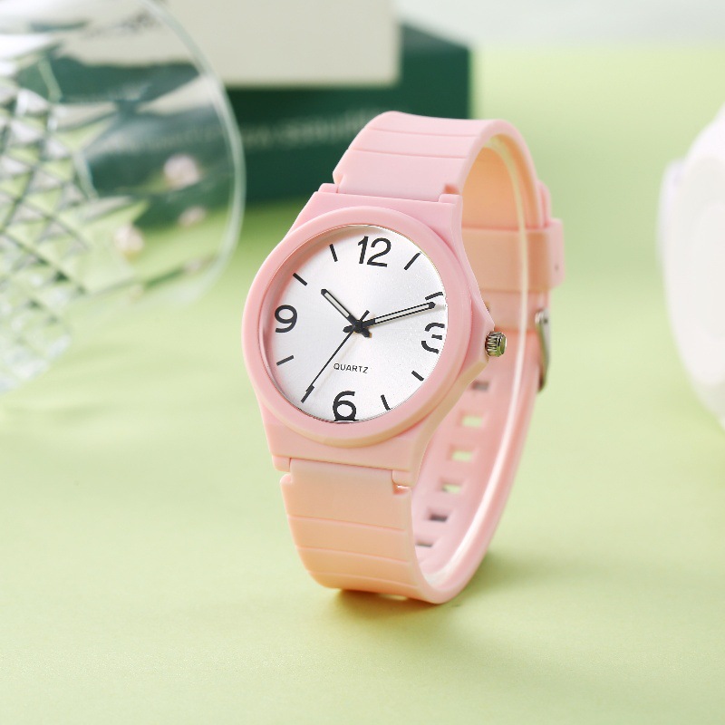Nuevo reloj de cuarzo de tendencia reloj de pulsera de estudiantes para exámenes masculinos puntero simple reloj de estudiantes impermeable reloj de niñas
