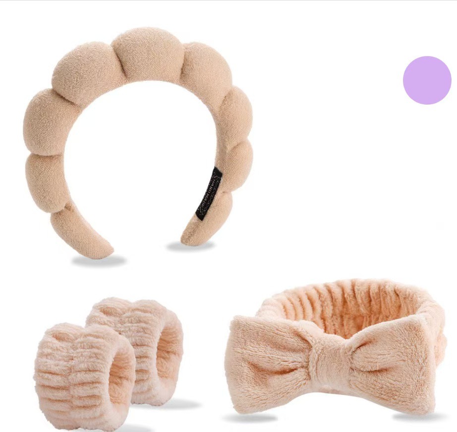 Diadema esponjosa de toalla estilo twist coreano para mujer, de alta gama, para elevar la coronilla, ideal para maquillaje, spa o lavado de cara. image 38