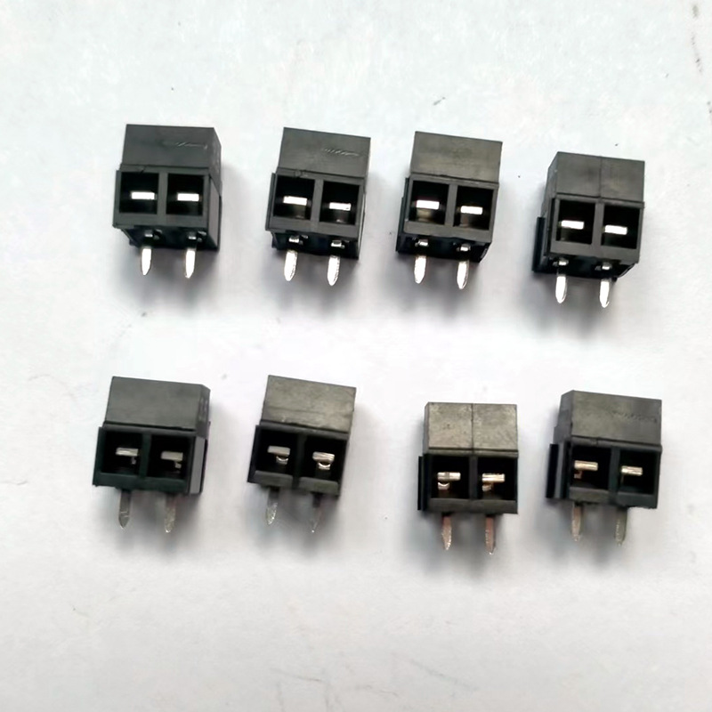 黑色接线端子3.5mmpitch2P端子台KF128L/KF124D/WJEK350/DG381