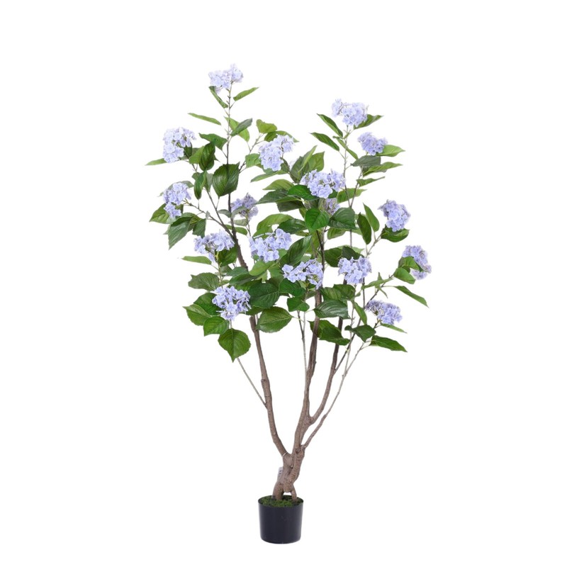 ハイエンド模擬アジサイの木、紫色のスノードーム、緑の植物、フェイクツリー、ホームモールの店のウィンドウ、軽くて豪華な装飾品|undefined