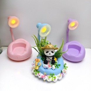 Sofa shape mechanical arm night light children's handmade DIY small table lamp bedroom bedside decorative luminous toys
