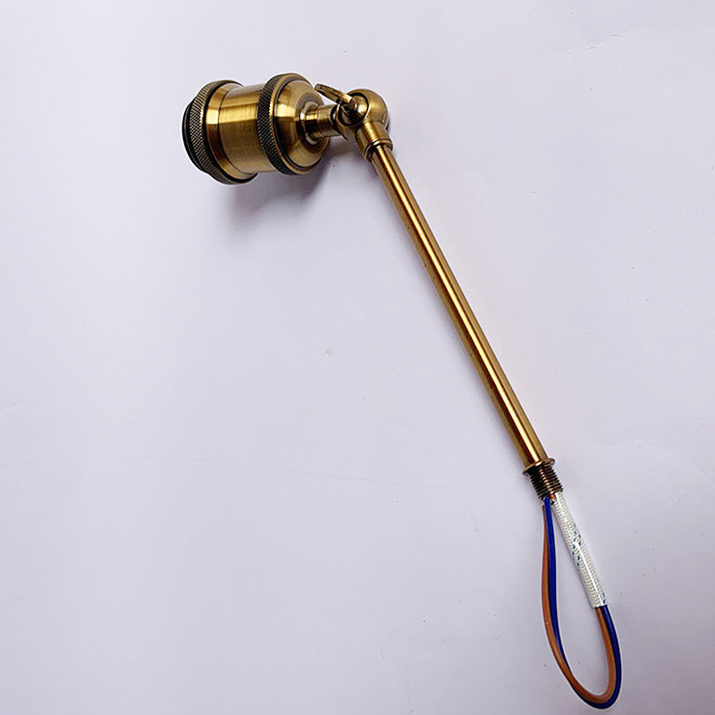 E27/E26 Retro Metal Aluminum Lamp Base, Electroplated Iron Art Wall Lamp Accessory