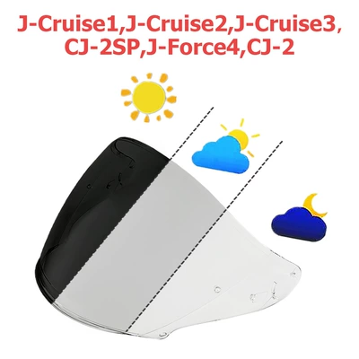 Electroplated Lenses Sunscreen Day – Dəbilqə (Kaska) aksesuarları - jc-transparent-turns-dark-black