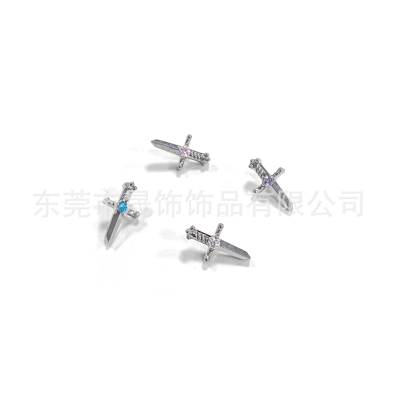 F136 Titanium Alloy 单 Diamond 宝剑 Ear Stud Studded 5A Cubic Zirconia Helix Cartilage Stud G23 Titanium Internal Thread Labret Stud Piercing Jewelry
