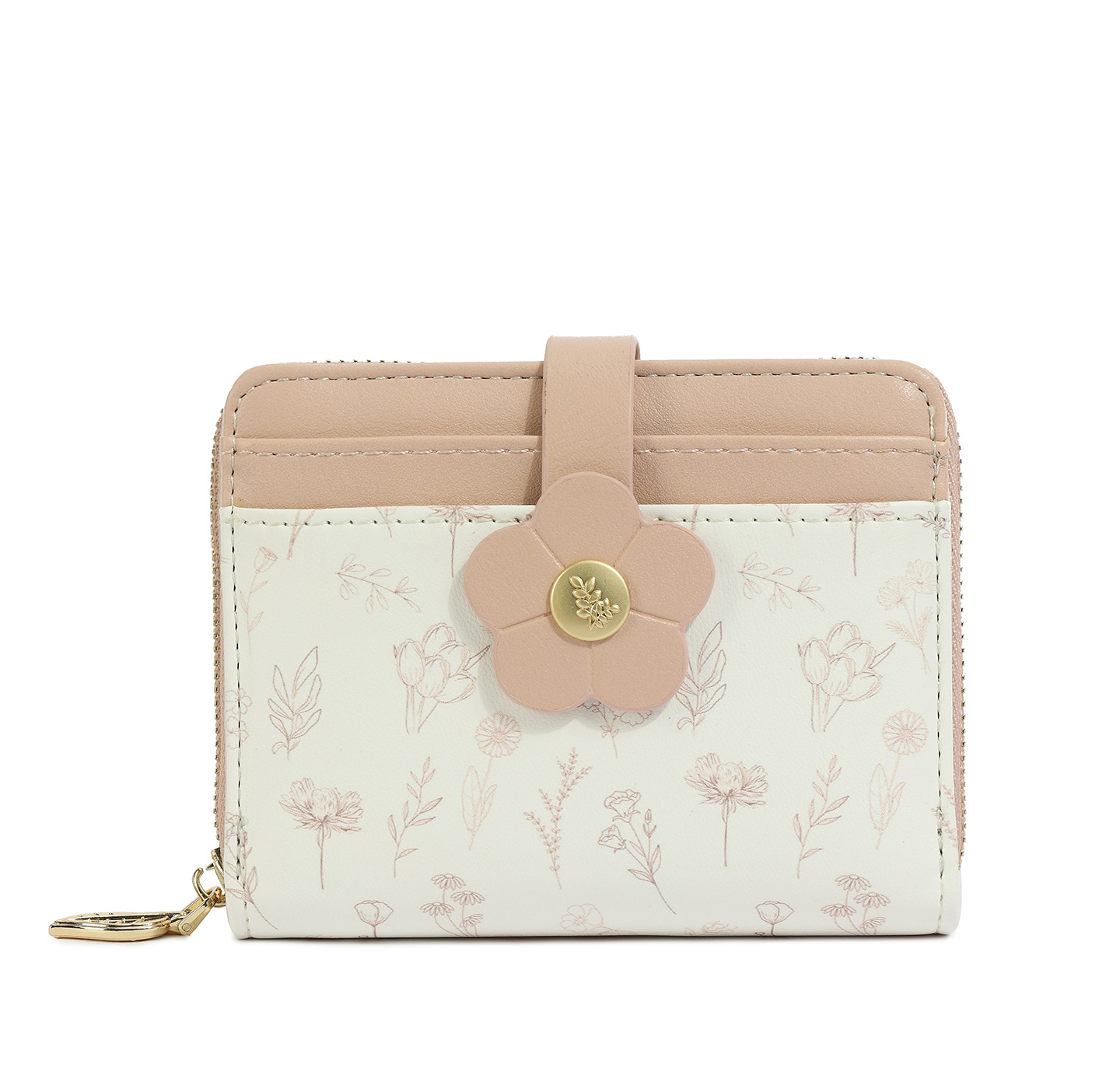 2025 nuevo lindo bolso de cambio de impresión de estudiantes bolso de tarjetas corto pequeño bolso fresco ins viento dama sentido superior