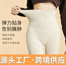 秋季高腰收腹彩棉保暖裤女秋裤女内穿修身提臀保暖打底裤女