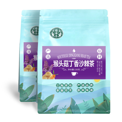 Hericium, cloves, sea buckthorn tea, Poria cocos combination triangle tea bag, one piece drop shipping clove tea