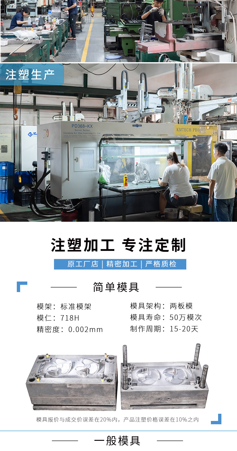New integrity injection mold factory design precision injection mold big sound plastic plastic mold parts factory