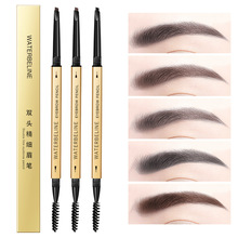 2025新款 小金筷子双头眉笔 超细头极细防水汗自然持久小金条眉笔