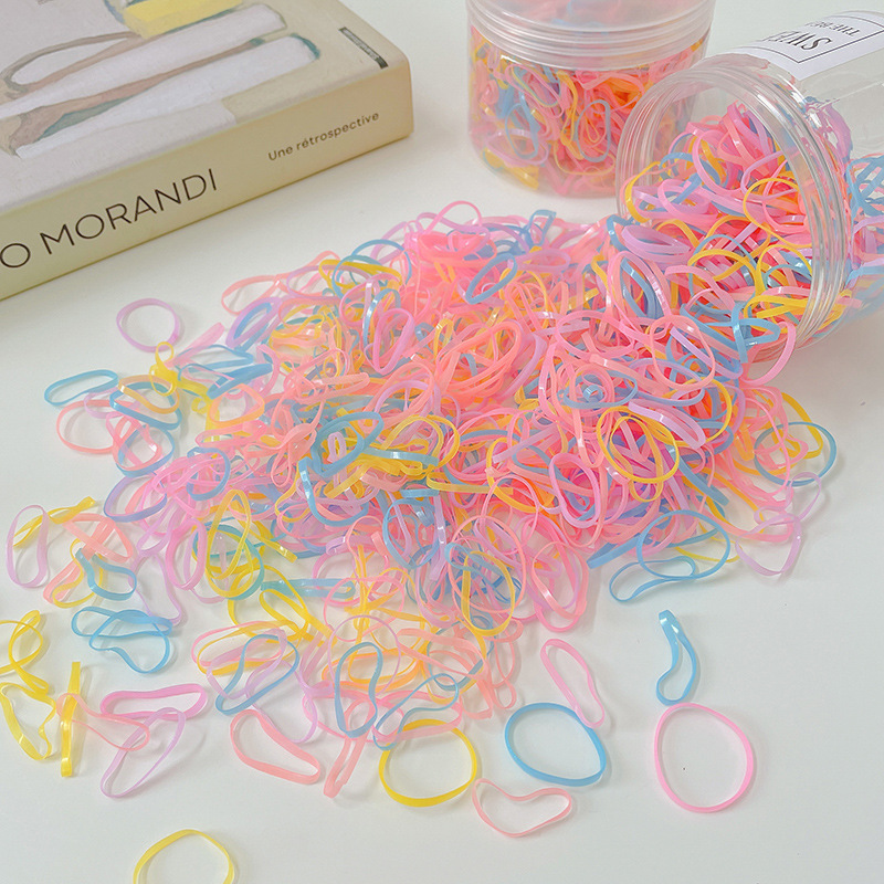 Pequeña banda de goma disponible negra para las mujeres, alta banda de goma elástico y durable, Banda del pelo, Banda del pelo para las muchachas