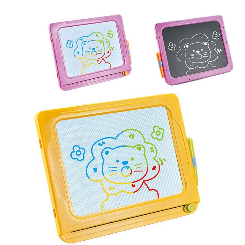 Puzzle infantil transfronterizo magnético tablero de dibujo de color borrable tablero de graffiti magnético de color escritura tablero de aprendizaje juguete