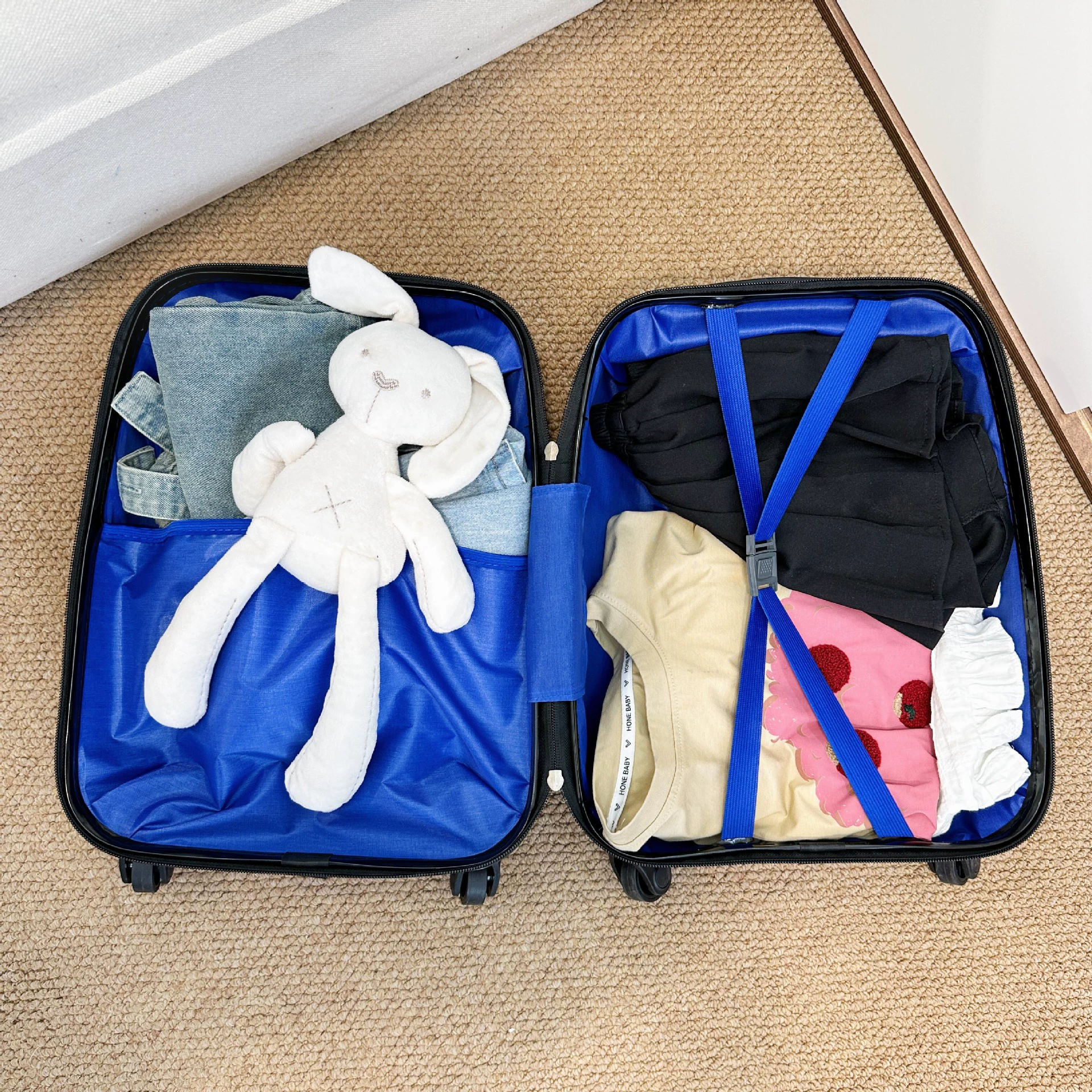 Cartoon double-sided children's suitcase