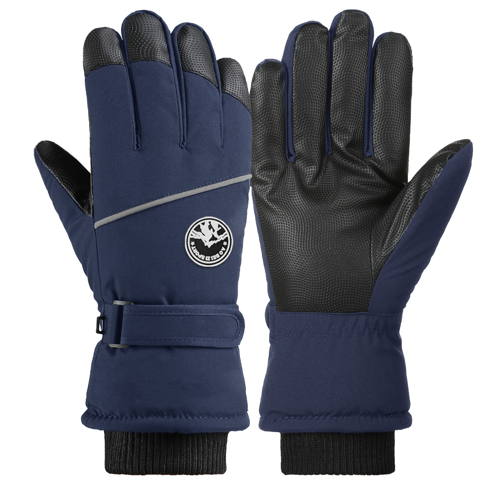 Guantes de esquí para hombres y mujeres en invierno, resistentes al viento y al frío, guantes cálidos con forro polar y engrosados, guantes antideslizantes con pantalla táctil para ciclismo al aire libre image 57