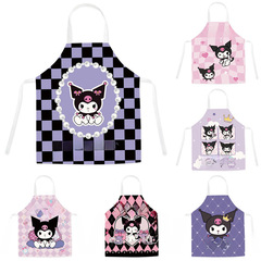 Cute Cartoon Creative Apron with Logo, Customized Printing, Advertising, Household Kitchen, Dining, Milk Tea Shops, and Girls' Workwear