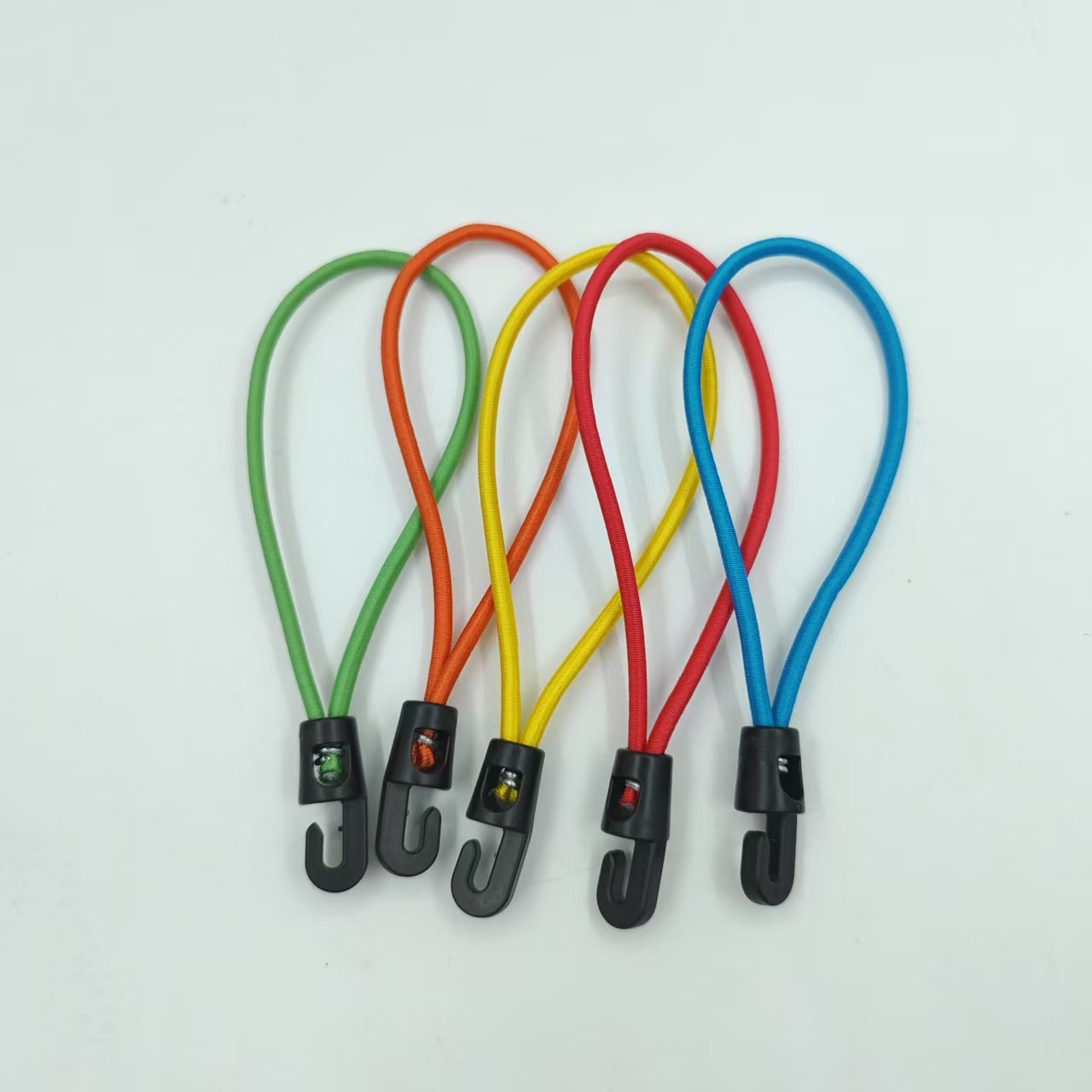 Outdoor camping tent elastic rope buckle 4MM fixed binding strap camping canopy accessories aluminum alloy portable