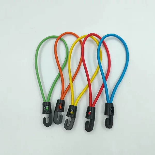 Outdoor camping tent elastic rope buckle 4MM fixed binding strap camping canopy accessories aluminum alloy portable